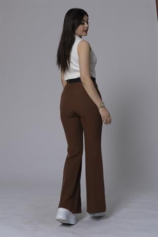 MissVina İspanyol Paça Kemerli Pantolon 3950
