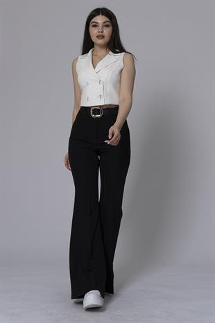 MissVina İspanyol Paça Kemerli Pantolon 3950