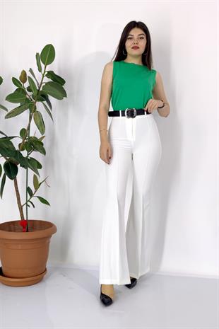 MissVina İspanyol Paça Kemerli Pantolon 3950