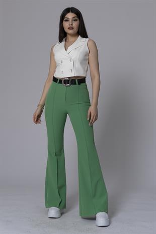 MissVina İspanyol Paça Kemerli Pantolon 3950