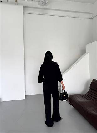 Modal Kumaş Çıtçıtlı Ceket Beli Lastikli Pantolon Takım 1208