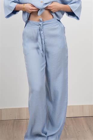 Modal Kumaş Çıtçıtlı Ceket Beli Lastikli Pantolon Takım 1208