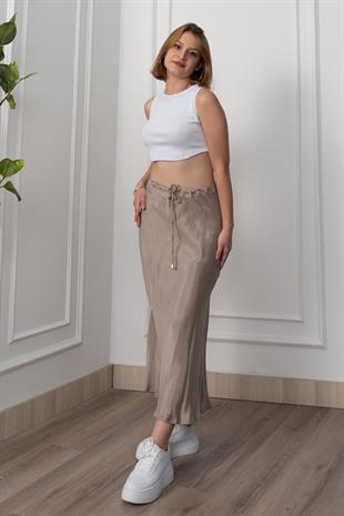 Modal Kumaş Verev Etek 6805