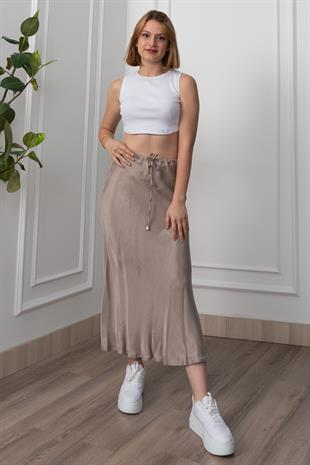 Modal Kumaş Verev Etek 6805