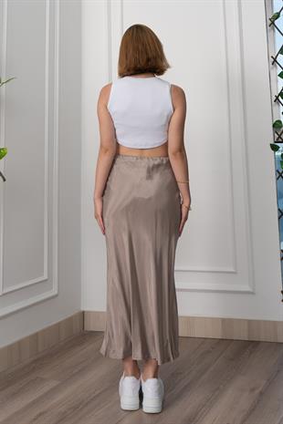 Modal Kumaş Verev Etek 6805