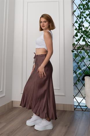 Modal Kumaş Verev Etek 6805