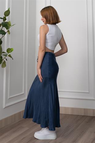 Modal Kumaş Verev Etek 6805