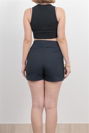 Ön Kruvaze Mini Şort Etek 30167
