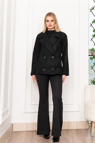 Oversize Trend Geniş Kısa Kaban Palto 2591