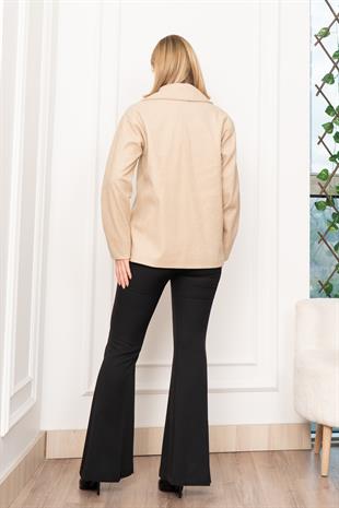 Oversize Trend Geniş Kısa Kaban Palto 2591