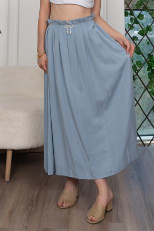 Pilikaşe Üzeri Puntolu Uzun Etek 6792