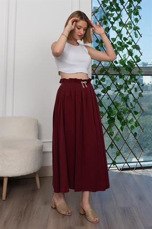 Pilikaşe Üzeri Puntolu Uzun Etek 6792