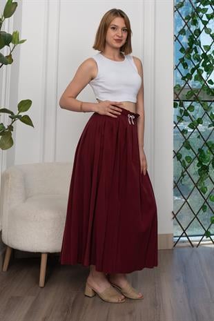 Pilikaşe Üzeri Puntolu Uzun Etek 6792