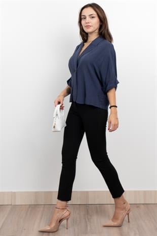 Salaş İnce Keten Viskon Fakir Kol Ceket 8617