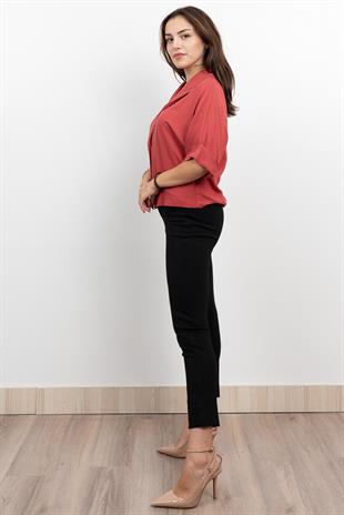 Salaş İnce Keten Viskon Fakir Kol Ceket 8617