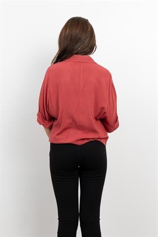 Salaş İnce Keten Viskon Fakir Kol Ceket 8617