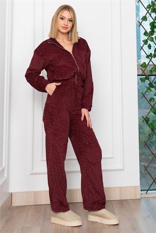 Serpme Taş Detaylı İkili Takım 1281