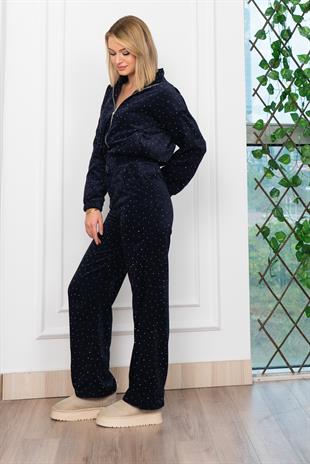 Serpme Taş Detaylı İkili Takım 1281