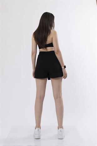 Şort Etek Beli Lastikli Ve Likralı İç Göstermez Trend Model 30152