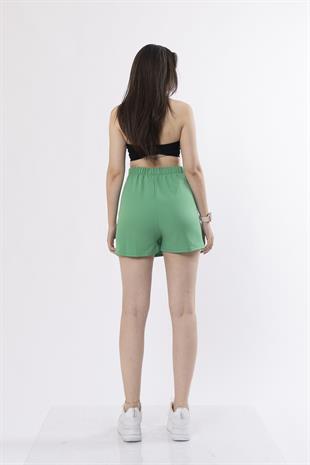 Şort Etek Beli Lastikli Ve Likralı İç Göstermez Trend Model 30152