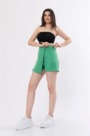 Şort Etek Beli Lastikli Ve Likralı İç Göstermez Trend Model 30152