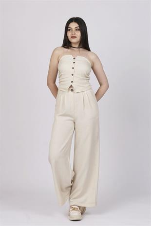 Straplez Keten İkili Takım