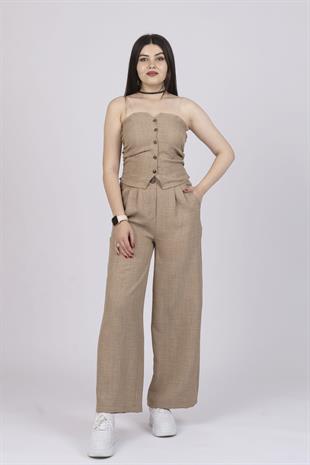 Straplez Keten İkili Takım