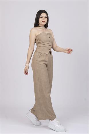 Straplez Keten İkili Takım