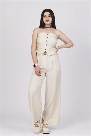 Straplez Keten İkili Takım