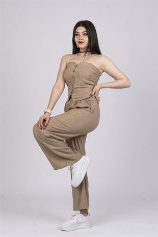 Straplez Keten İkili Takım