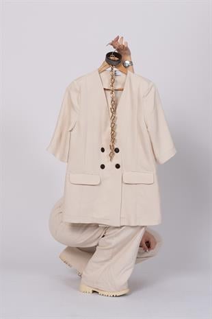 Trend Ceket Pantolon Keten Takım 1202