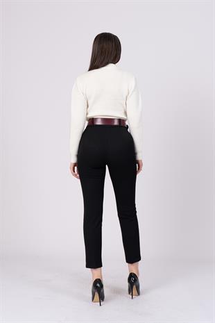 Trend Havuç Model Kemerli Pantolon 30189
