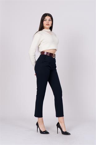 Trend Havuç Model Kemerli Pantolon 30189