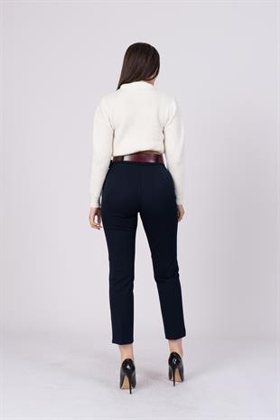 Trend Havuç Model Kemerli Pantolon 30189