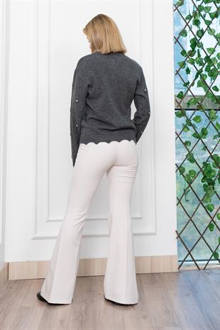 Trend Model Taşlı Yumoş Triko Hırka 25508