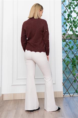 Trend Model Taşlı Yumoş Triko Hırka 25508