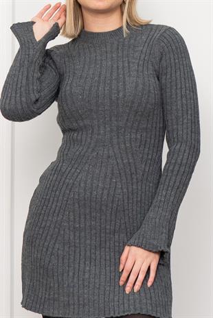 Trend Model Triko Kısa Elbise 4584