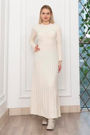 Trend Model Uzun Triko Elbise 2585