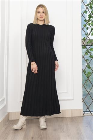 Trend Model Uzun Triko Elbise 2585