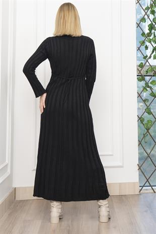 Trend Model Uzun Triko Elbise 2585