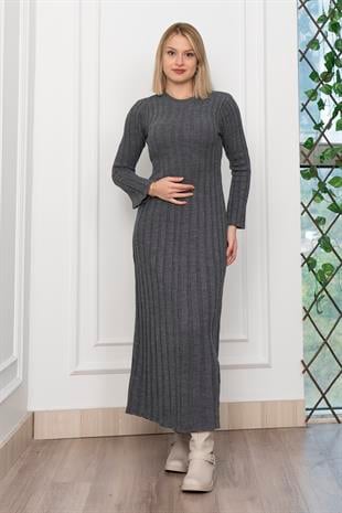 Trend Model Uzun Triko Elbise 2585