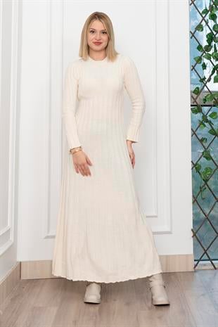 Trend Model Uzun Triko Elbise 2585