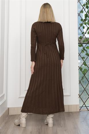 Trend Model Uzun Triko Elbise 2585