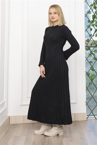 Trend Model Uzun Triko Elbise 2585