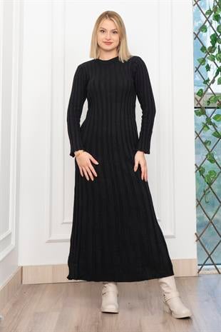 Trend Model Uzun Triko Elbise 2585