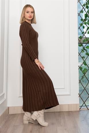 Trend Model Uzun Triko Elbise 2585