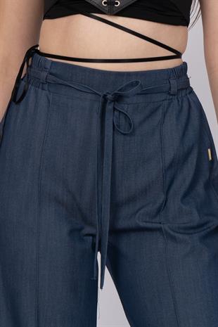 Trend Ön Dikişli Bol Paça Pantolon 30249