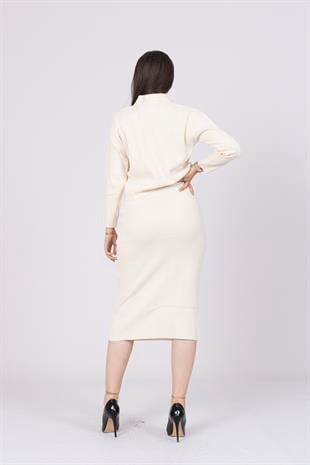 003 Trend Perla Triko Hırka Etek Takım