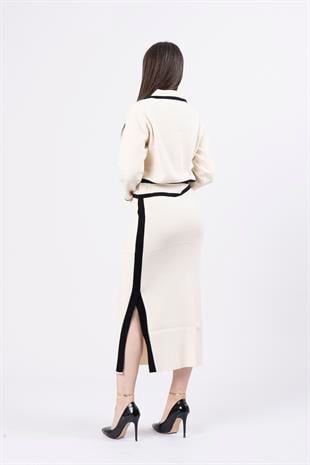 Triko Takım Eteği Yırtmaçlı 013