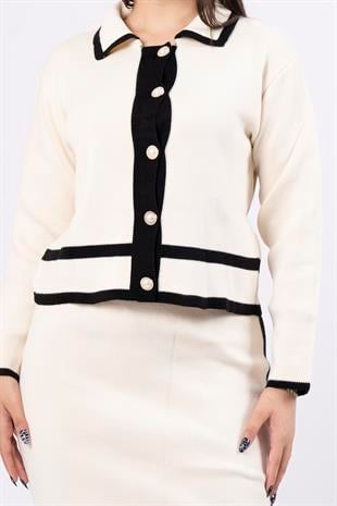 Triko Takım Eteği Yırtmaçlı 013